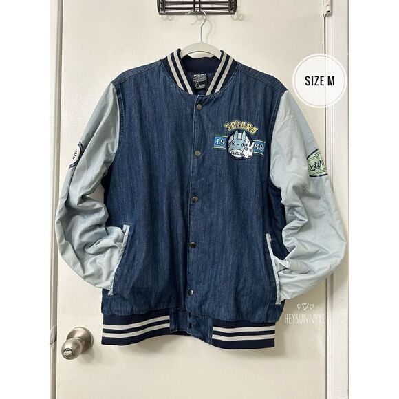 Studio Ghibli My Neighbor Totoro Circle Portrait Varsity Jacket Size M - Picture 9 of 11